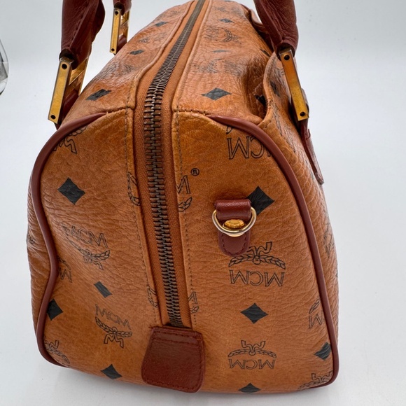 MCM Visteps Boston Bag Cognac - Picture 4 of 11